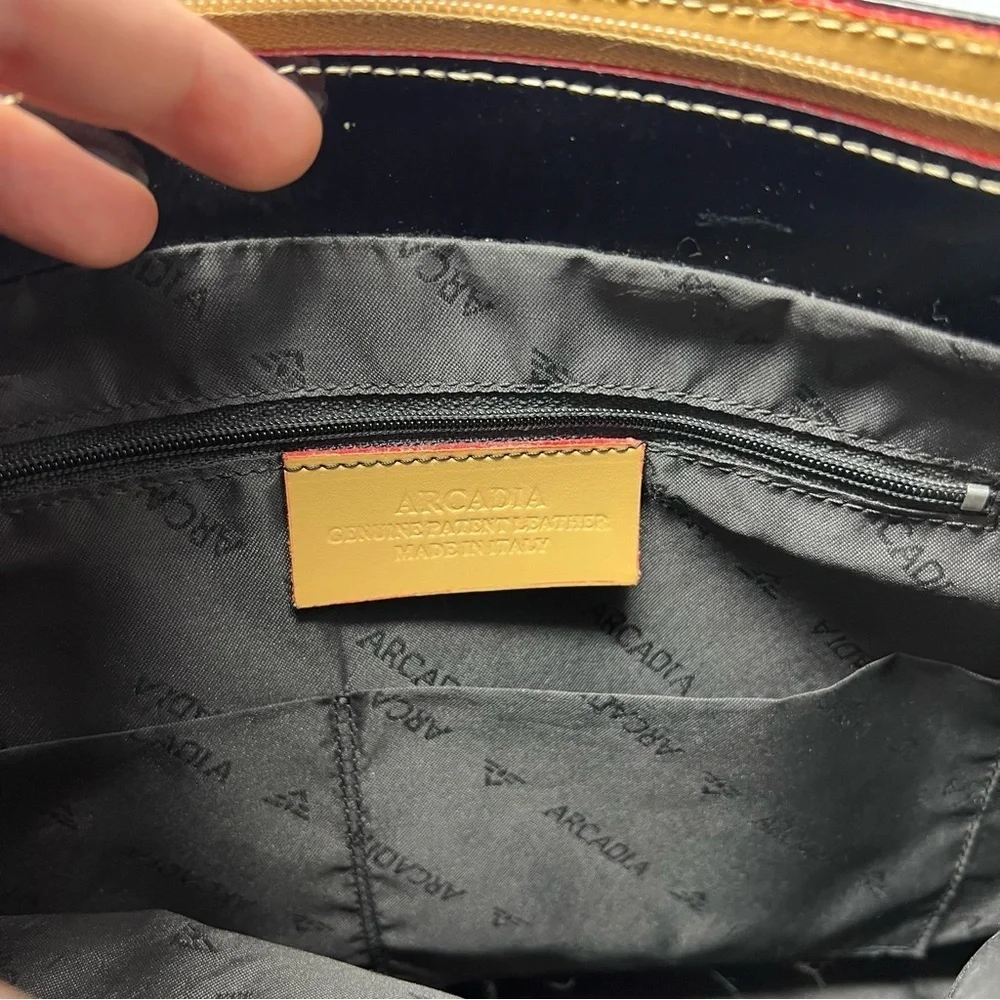 Arcadia Patent Leather Tote Bag